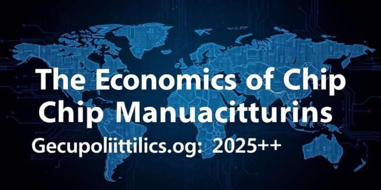 The Economics of Chip Manufacturing: Geopolitics and Supply Chains (2025+)